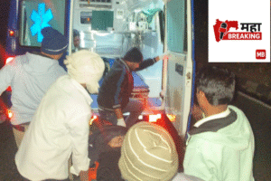 A tanker overturned in Patur Ghat