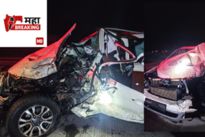 Prataprao Jadhav's car met with a horrific accident