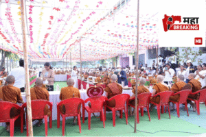 The delegation of Buddhist nuns