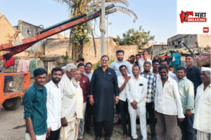 The electricity pole