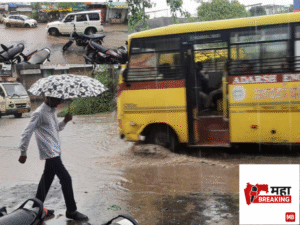 Road waterlogged