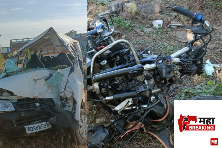 Eco car and a motorcycle