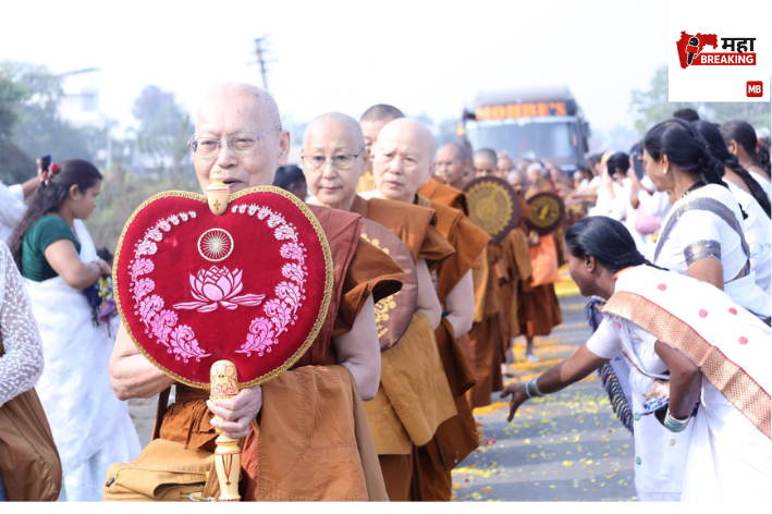 The delegation of Buddhist nuns