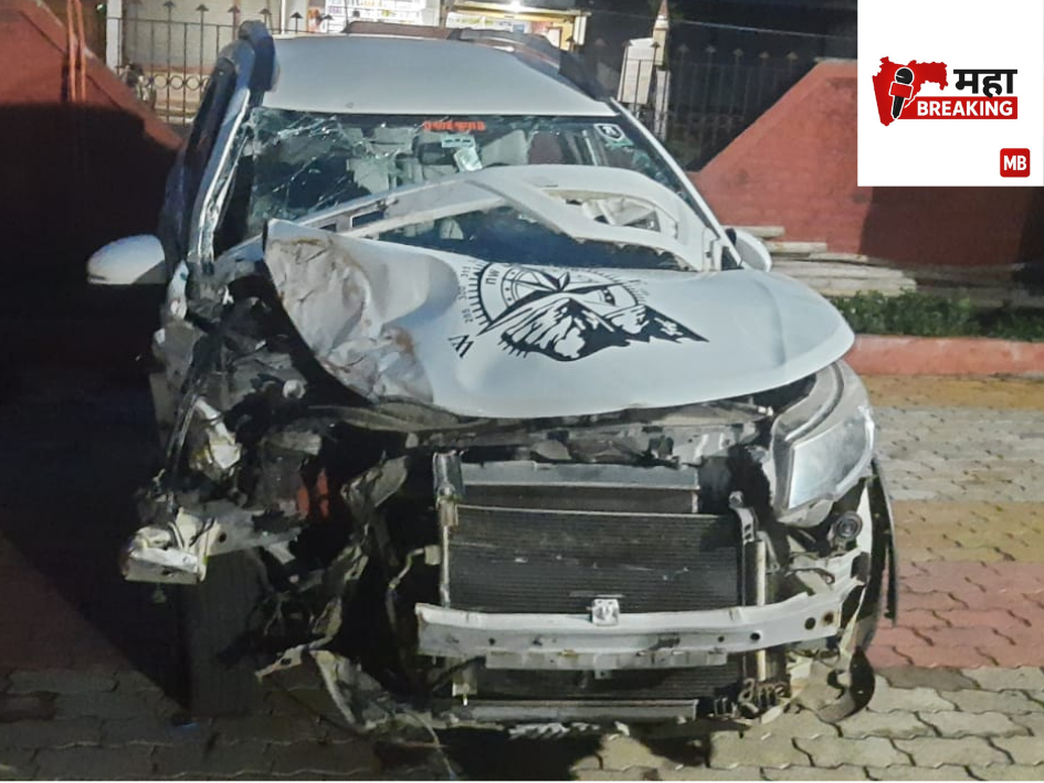 Eicher truck rams into car